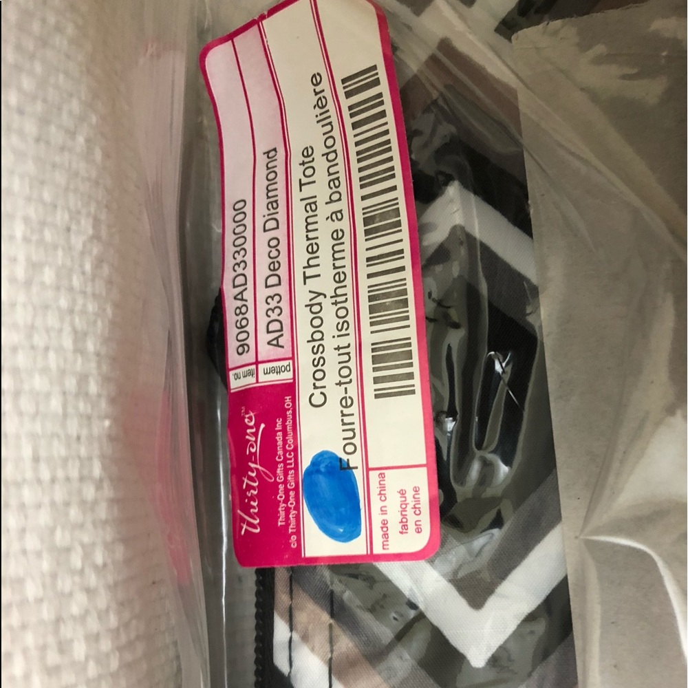 Thirty One Crossbody Thermal Tote DECO DIAMOND NIB - Picture 2 of 3